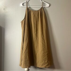 H&M NWT Spaghetti Strap Minimalist Oversized Lagenlook‎ Midi Dress Beach Large